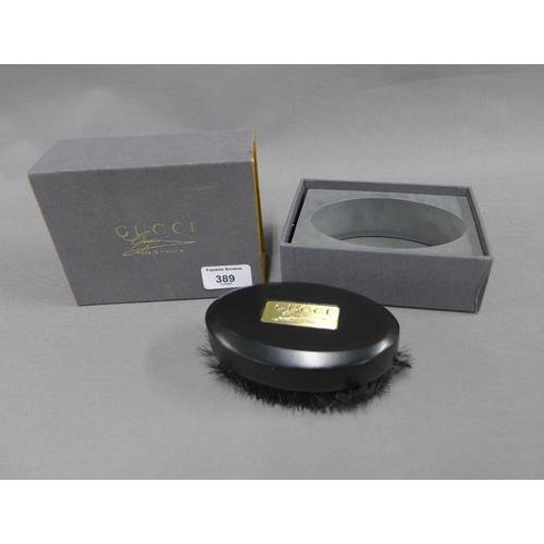 389 - Gucci clothes brush, boxed