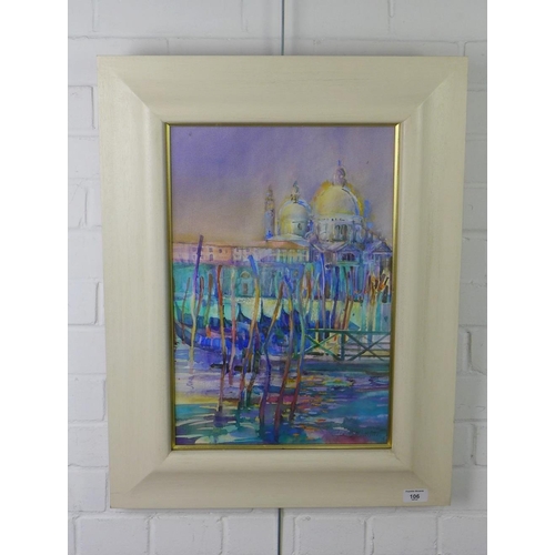 106 - Jean B Martin, RSW (SCOTTISH b 1948) 'Santa Maria Della Salute', watercolour, signed and framed unde... 