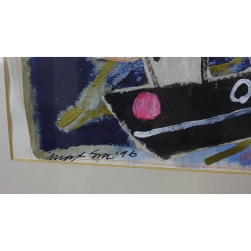 73 - WITHDRAWN
Ingebjorg L. Smith, 'Under the crag and mountain', mixed media, signed and dated '96, fram... 