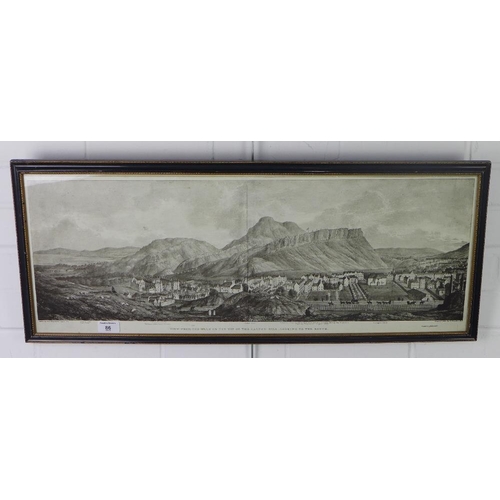 86 - View from the walk on the top of the Calton Hill, a framed print, size overall 81 x 34cm