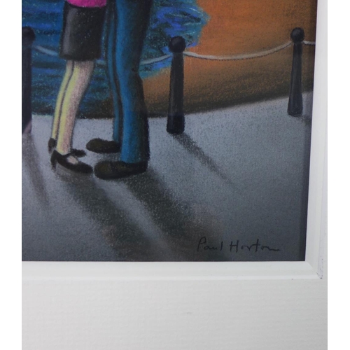 91 - Paul Horton (b. 1958) 'No one else could love you more',  pastel, signed and framed under glass, 16 ... 