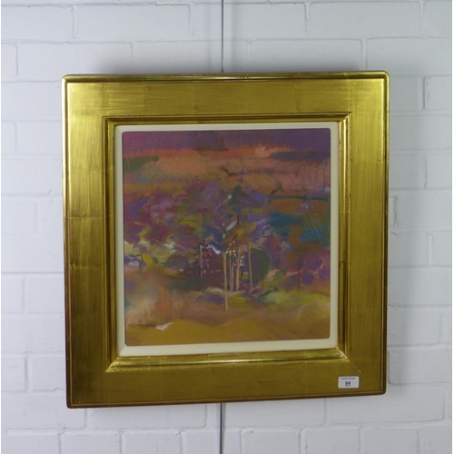 94 - S.J. Carruthers, 'Auchtalean', pastel, signed and framed under glass, 38 x 40