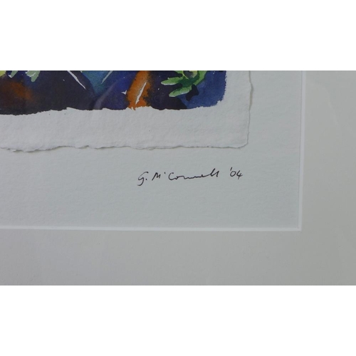 97 - Gillian McConnell, 'Winter', a collection of four watercolours, signed and dated '04,  contained wit... 