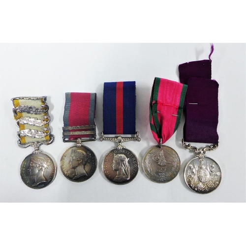 69 - Durham Light Infantry, 68th Light  Foot medals to include New Zealand medal 1864 - 1866 awarded to 3... 