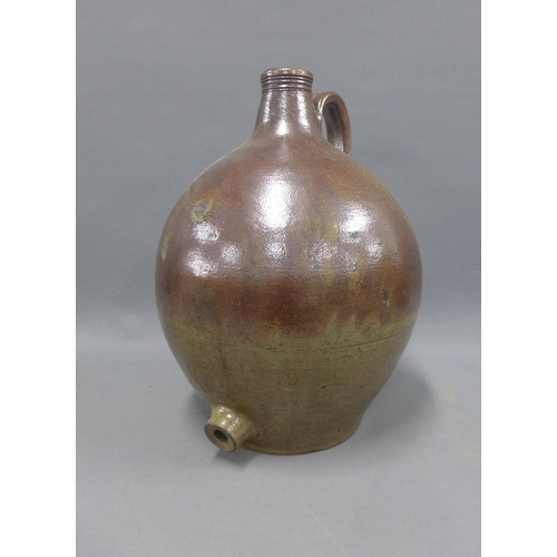 358 - Large salt glazed flagon, 34cm