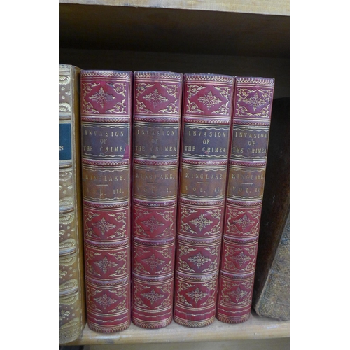 418 - 19th century books to include Rickards' India, Vol I & II, Clarendon's History of the Rebellion Vol ... 