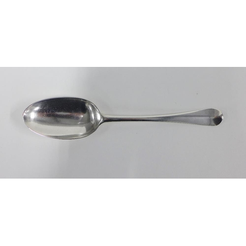 36 - George II silver Hanoverian  table spoon, Andrew Archer, London 1723, 19.5cm