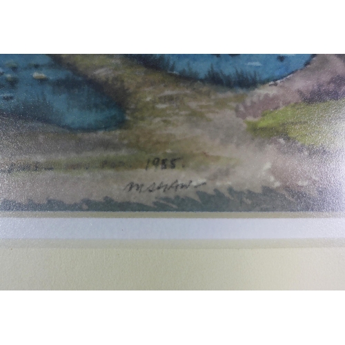 101 - Margaret Shaw, (1917 - 1983)  'The Isle of Lewis' watercolour,  signed and dated 1985, framed under ... 