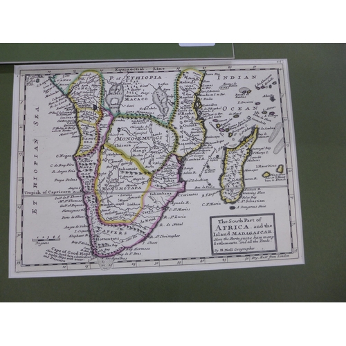 136 - Herman Moll, coloured map of the East Part of Galloway from Scotland and its Regions, the South part... 