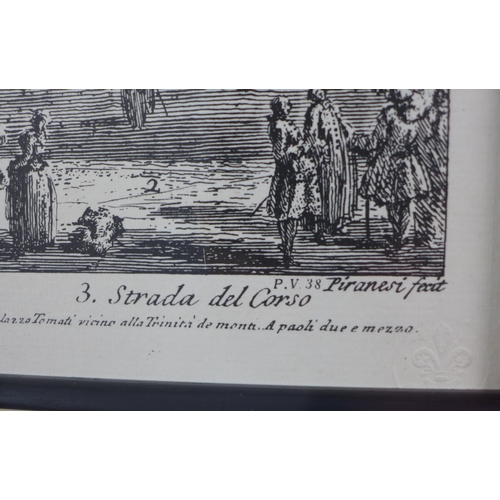 137 - After Piranesi, a companion pair of reproduction prints to include Colonna Antonina and Colonna Traj... 