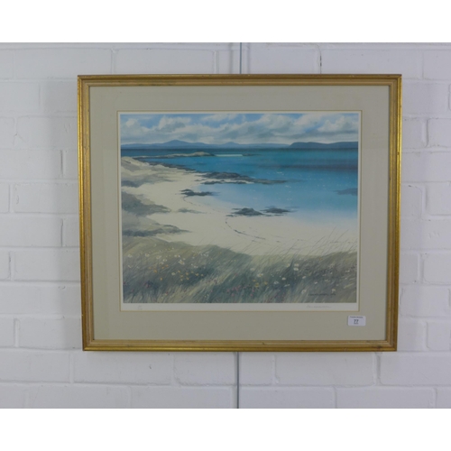 77 - Jim Nicholson limited edition colour print, signed in pencil and numbered 161/850, dated 1986, frame... 