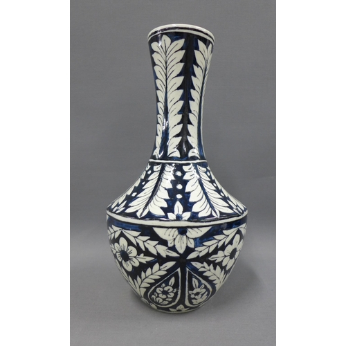 100 - Early 20th century Studio pottery vase in the manner of Alfred Powell, with black and white Persian ... 