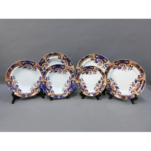 126 - Stoke Pottery Venice pattern dinner service with plates, bowels, serving platters, tureens and sauce... 