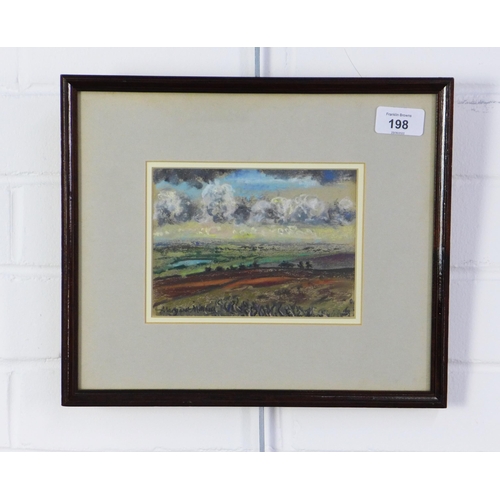 198 - Margaret Mitchell, 'From Bolton Abbey Moor', pastel, signed and framed under glass with a Torrance G... 