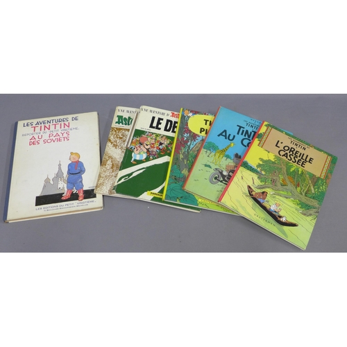 316 - Children's books to include Tintin & Asterix (6)