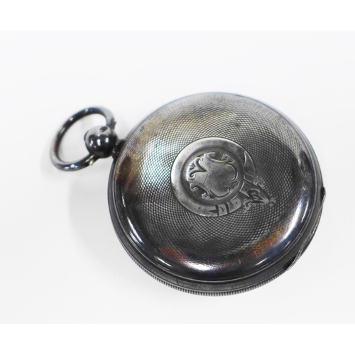 4 - Edwardian silver case open faced pocket watch, Birmingham 1903