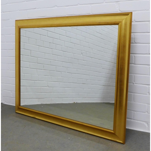 346 - Giltwood wall mirror with rectangular glass plate, 118 x 92cm