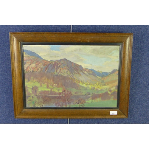 55 - Dorothy (Dora) Collingwood (Altounyan) 1886 - 1964, Easter Weather, oil on canvas board, inscribed v... 