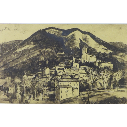 66 - Alfons Bytautas R.S.A. (Scottish, b. 1955), St Etienne de Gourgas, Artist Proof etching, signed and ... 