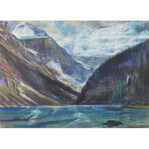 67 - William (Bill) Collie Milne Cadenhead (Scottish, 1934-2005) Victoria Glacier, Lake Louise, Alberta, ... 