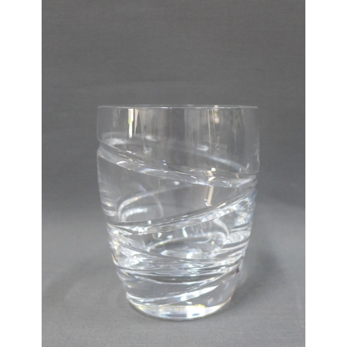 112 - Jasper Conran Stuart Crystal Aura pattern set of ten whisky tumblers, 11cm (10)