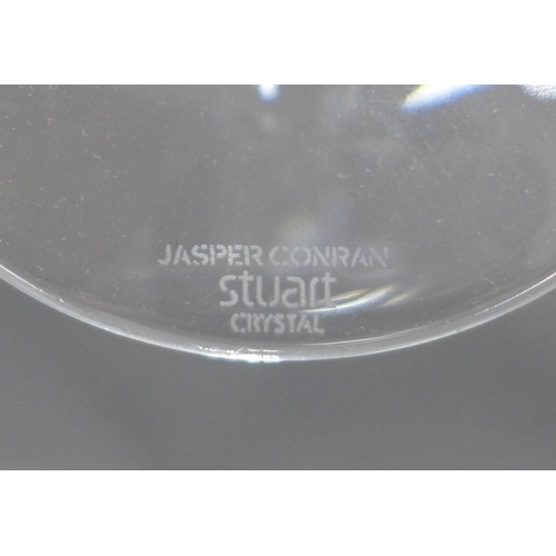 117 - Jasper Conran Stuart Crystal Aura pattern set of twelve wine glasses, 23cm  (12)