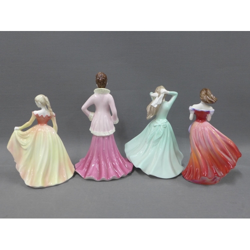 137 - Four Coalport bone china figures, 16cm  (4)