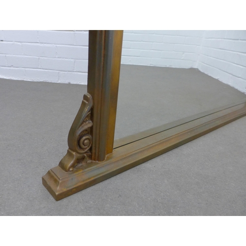 211 - Giltwood overmantle mirror.  84 x 126