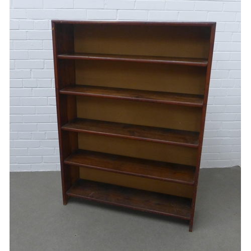 250 - Mahogany open bookcase. 128 x 93 x 24cm