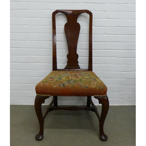 255 - Pair of mahogany Queen Anne style chairs. 101 x 54 x 40cm (2)