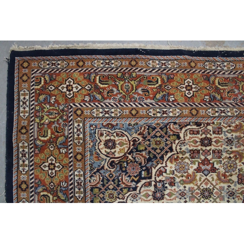 269 - Persian rug, ivory field with central medallion, 250 x 200cm