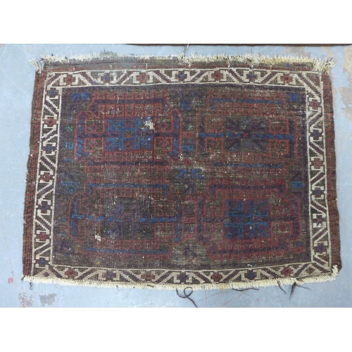 270 - Two Persian prayer rugs, 107 x 78 and 76 x 55cm, a/f (2)