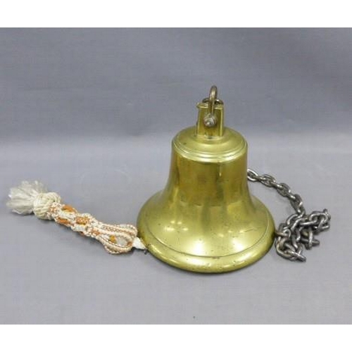 293 - Danish Schooner 'Ane' brass ship's bell, circa 2nd half of 19th century,  26 x 25cm

'Ane' was a Dan... 