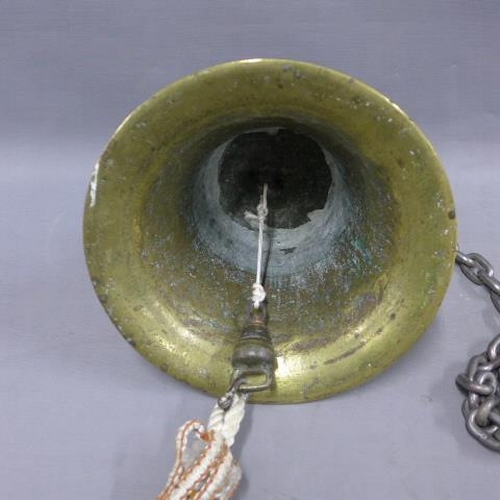 293 - Danish Schooner 'Ane' brass ship's bell, circa 2nd half of 19th century,  26 x 25cm

'Ane' was a Dan... 