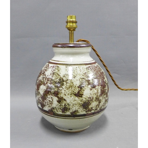 311 - Morar Pottery lamp base, 25cm