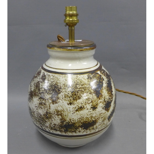 311 - Morar Pottery lamp base, 25cm