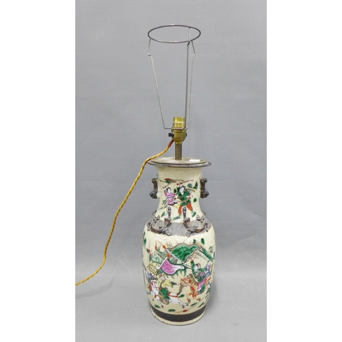 312 - Chinese table lamp, 35cm