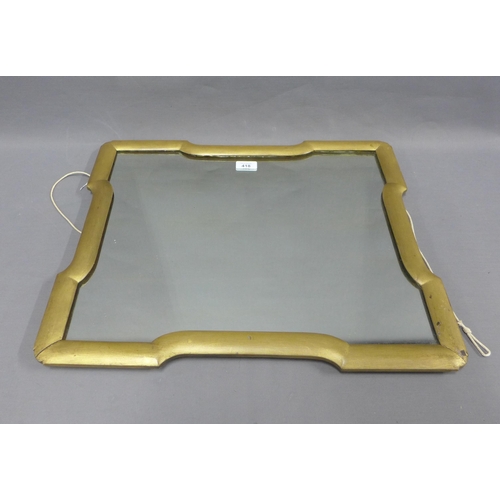 418 - Chinoiserie gilt framed wall mirror, 48 x 56cm