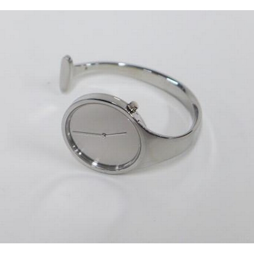 58 - Georg Jensen stainless steel Torun cuff stuff watch designed by Vivianna Torun Bulow-Hube, model no.... 