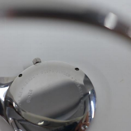 58 - Georg Jensen stainless steel Torun cuff stuff watch designed by Vivianna Torun Bulow-Hube, model no.... 