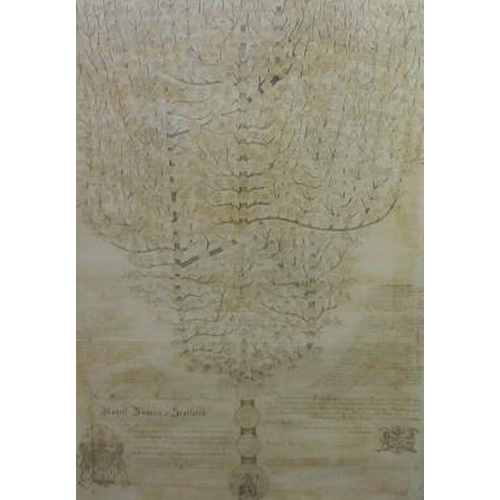 180 - The National and Genealogical Tree of the Royal Family of Scotland, by John Brown Edinburgh March 17... 