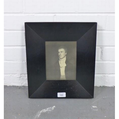 193 - After Raeburn, a framed print of John Leith-Ross, in a glazed and ebonised frame, size overall  30 x... 