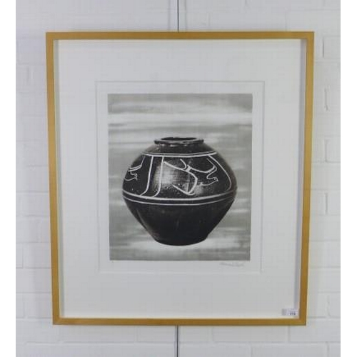 175 - Bernard Leach, (1887 - 1979)  'Black Jar', limited edition print, no 50/100, framed under glass, siz... 