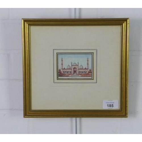 185 - Tay Mahal , framed print, 9 x 7cm