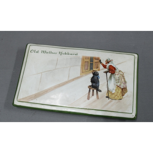 120 - Royal Doulton 'Old Mother Hubbard' Series Ware biscuit casket, modelled in the form of a commode, th... 