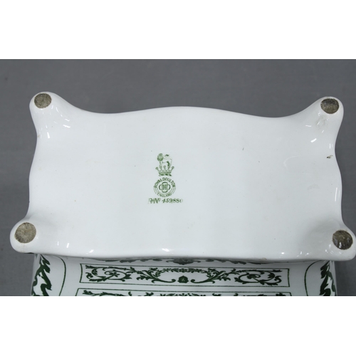 120 - Royal Doulton 'Old Mother Hubbard' Series Ware biscuit casket, modelled in the form of a commode, th... 