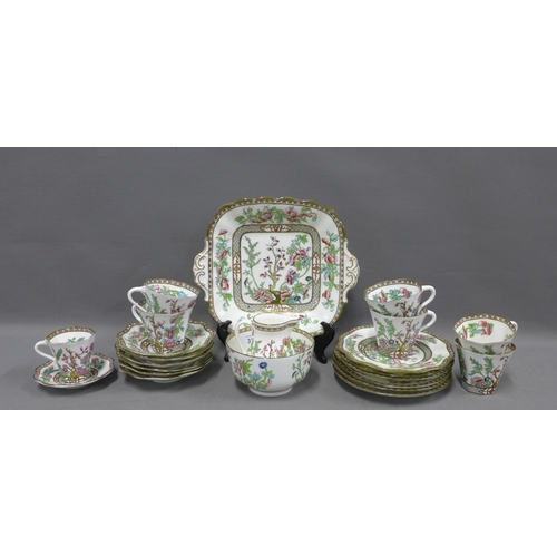 335 - Coalport Indian Tree pattern six place teaset together with a smaller cup and saucer (a lot)