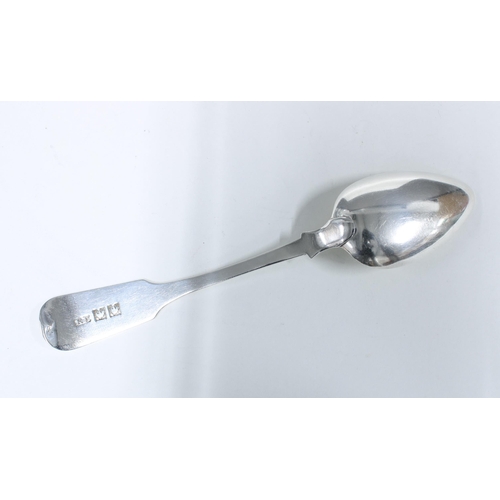 88 - Rare Scottish provincial silver teaspoon, fiddle pattern, by Robert Robertson of Cupar, c1825, marke... 