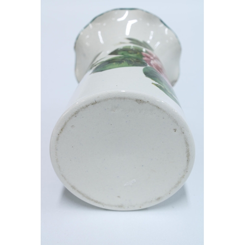 113 - Wemyss cabbage rose pattern vase, 15cm.