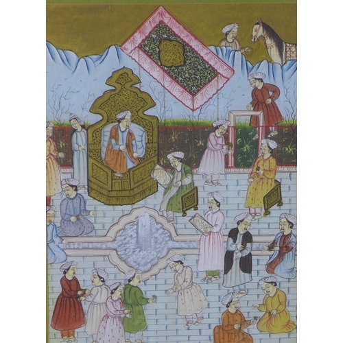 194 - Indian School gouache, framed under glass, 29 x 42cm